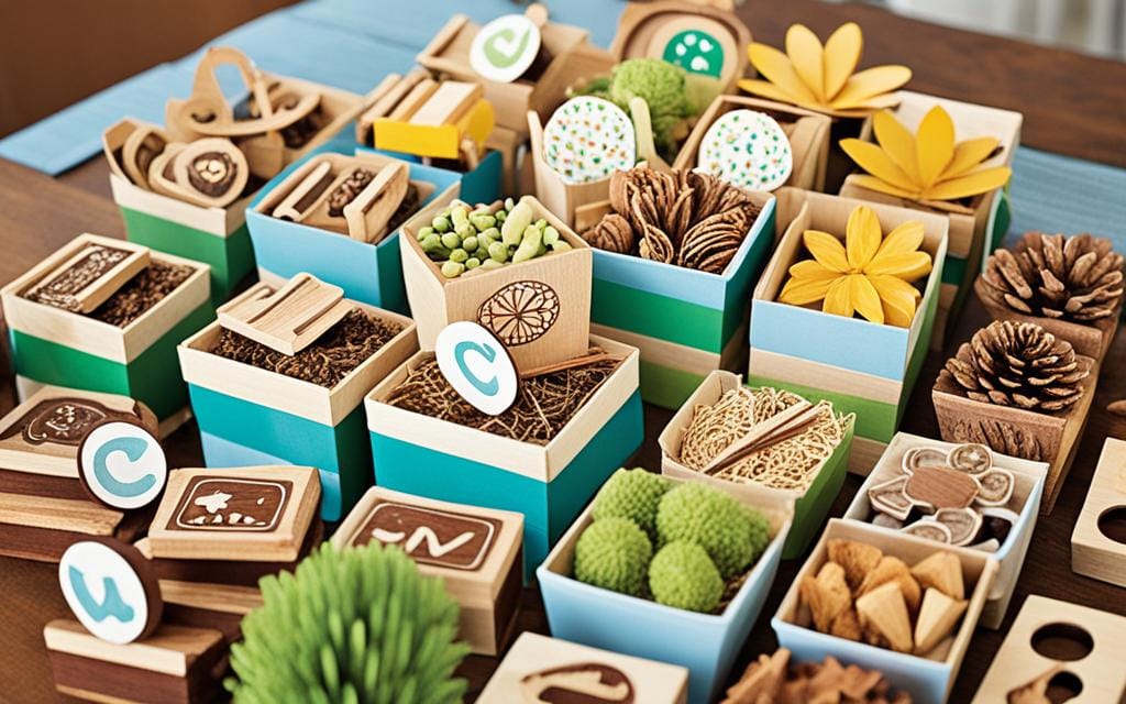 wooden party favors