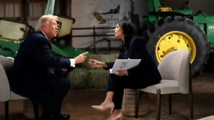 Trump crashes out of interview ranting at ‘crooked, one-sided press’ after being pressed on Iran and elections