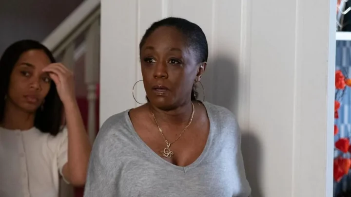 Isolated Denise struggling to cope in EastEnders as she removes her head wrap