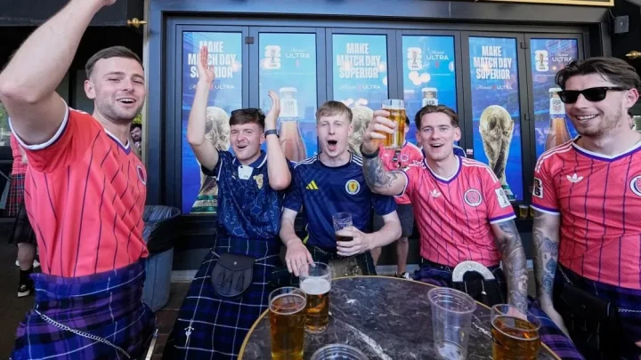 Scotland are fans loving the World Cup so much they’ve drank Boston dry
