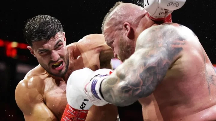 Tommy Fury reveals newborn son’s wild name on boxing shorts after Molly-Mae’s warning