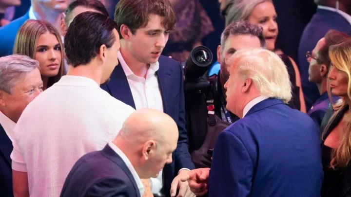 Barron Trump ditches slicked-back hairstyle for laid-back new look
