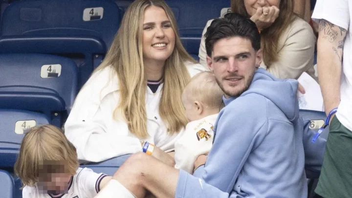 Declan Rice seen holding baby after World Cup match as girlfriend returns to public eye