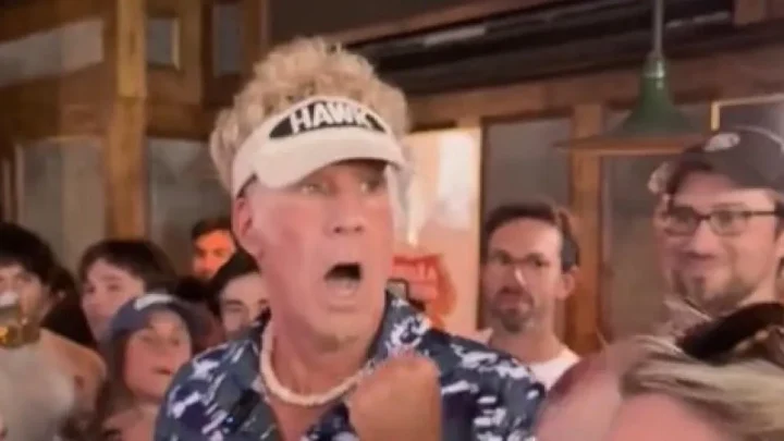 Will Ferrell crashes England fans’ World Cup party to belt out Sweet Caroline
