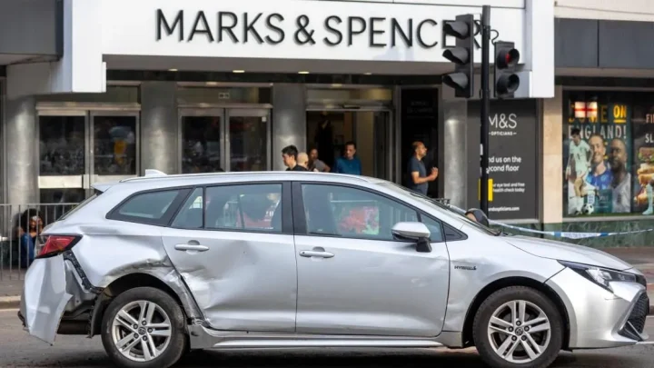 Man arrested after ploughing car into pedestrians in West London