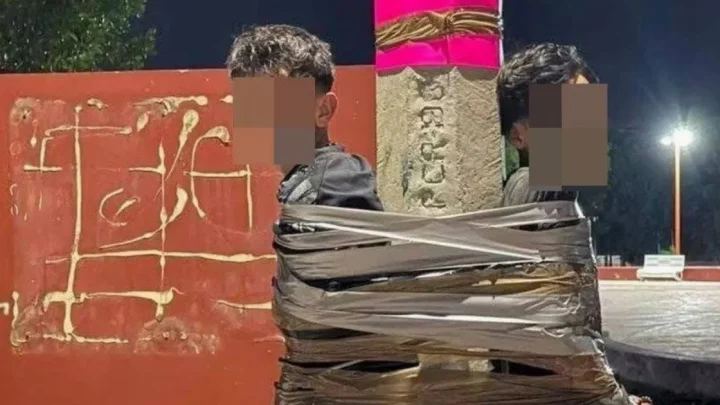 Mysterious ‘Mexican Batman’ is duct taping bike theft suspects to street poles