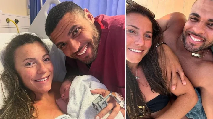 Gladiators star Steel welcomes baby 14 months after death of premature son