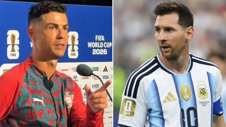 Cristiano Ronaldo gives blunt response to question about Lionel Messi making World Cup history