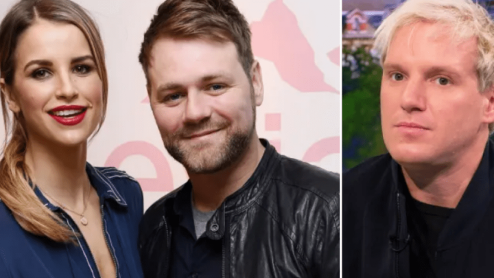 Vogue Williams ‘upset’ after Jamie Laing brings up ex Brian McFadden on podcast