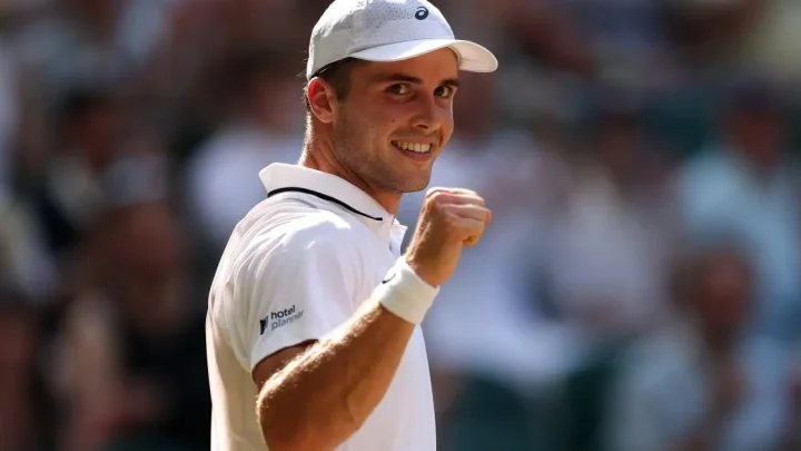 Tim Henman reacts as British wildcard Arthur Fery storms into Wimbledon semi-finals