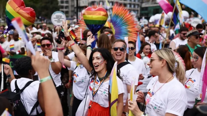 Thousands line streets for joyous London Pride Parade 2026