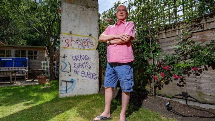 Man told to ‘tear down’ the Berlin wall he installed in London garden
