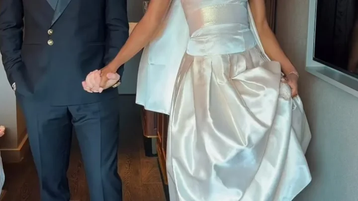 Taylor Swift and Travis Kelce’s wedding guest slammed for wearing white