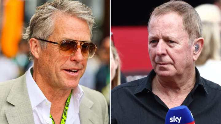 Martin Brundle red-faced after quizzing Hugh Grant on TV series he wasn’t in